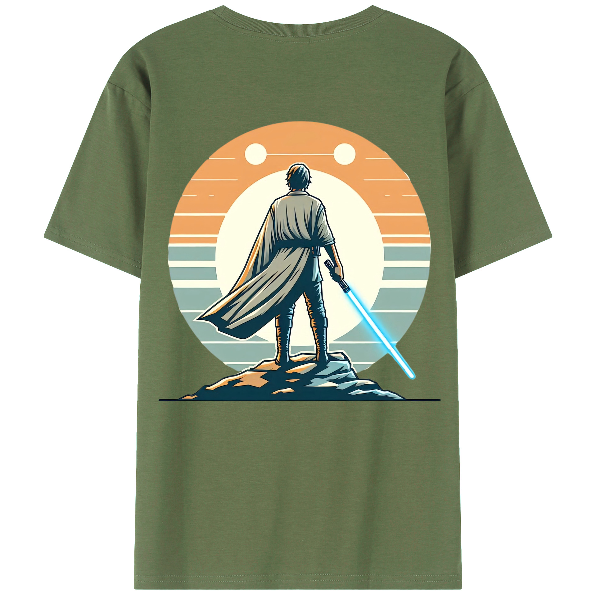 （画像用） スター・ウォーズ Star Wars 綿100％ メンズ半袖Tシャツ（バックプリント） 通気性